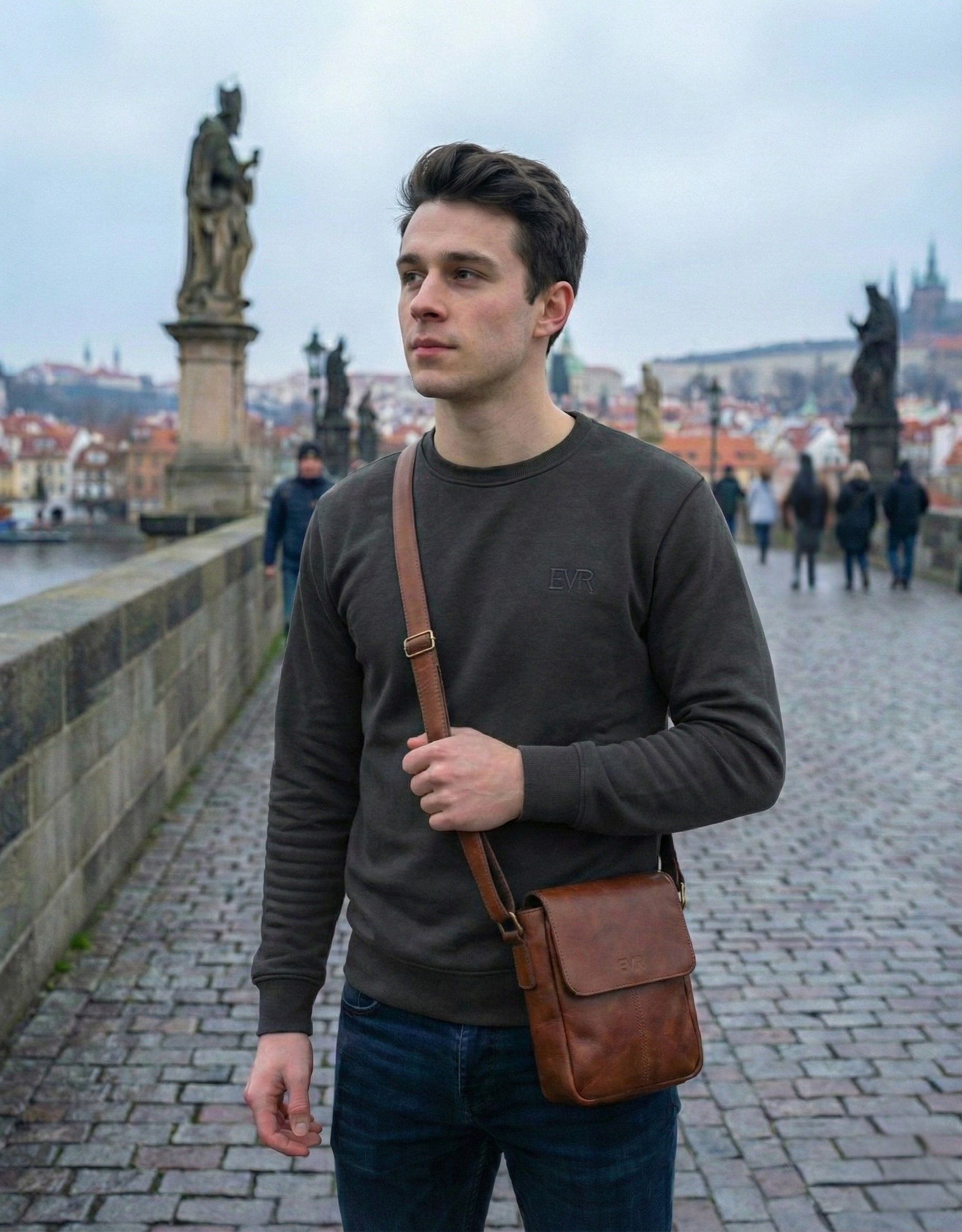 Zamatová mikina Dark Grey