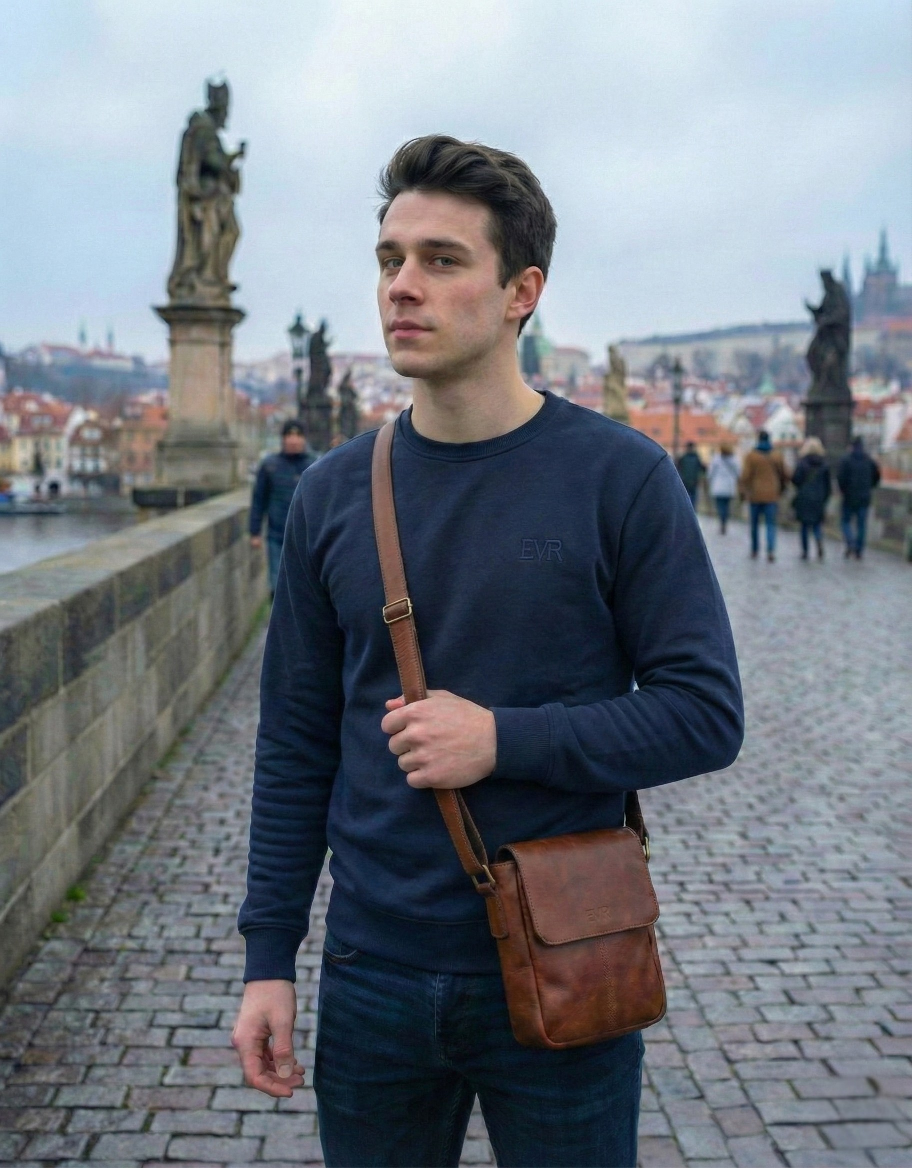 Velvet mikina Navy Blue