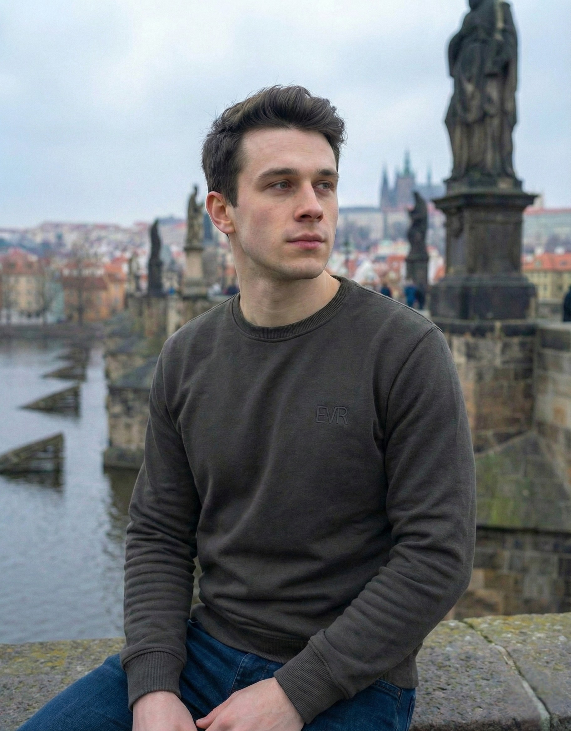 Zamatová mikina Dark Grey