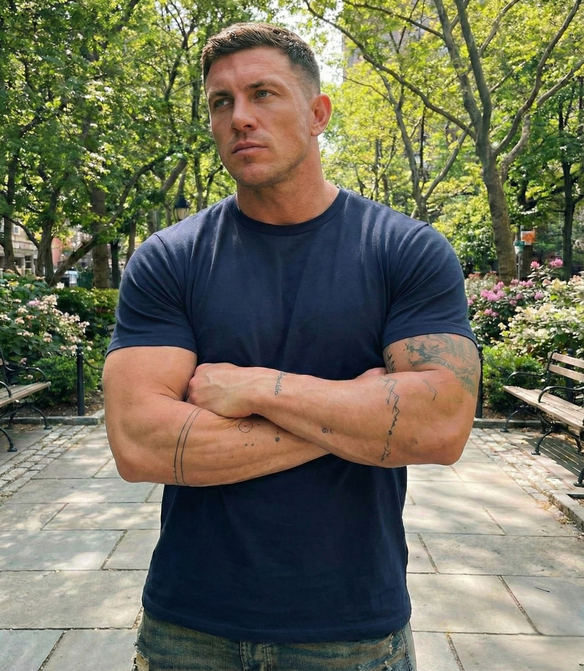 SuperFit Tričko - Navy Blue